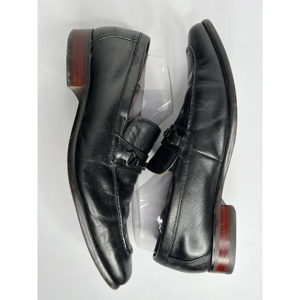 Florsheim Moc Toe Loafers Leather Black Dress Shoe Men’s Size 9.5